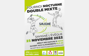 Tournoi Nocturne Savigné Les Volants