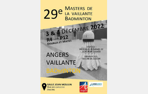 29e Masters de la Vaillante Badminton, Doubles et Mixte  